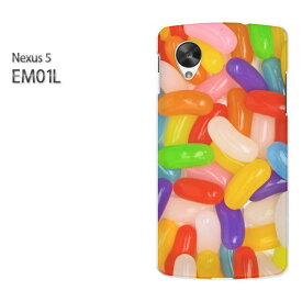 ゆうパケ送料無料【EMOBILE NEXUS 5 EM01L (ネクサス)ケース】[em01l ケース][ケース/カバー/CASE/ケ−ス][アクセサリー/スマホケース/スマートフォン用カバー][スイーツ・ゼリービーンズ(黄・ピンク)/em01l-pc-new1856]