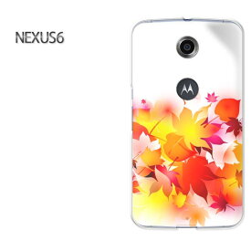 ゆうパケ送料無料【Y!mobile NEXUS 6ケース】[nexus6 ケース][ケース/カバー/CASE/ケ−ス][アクセサリー/スマホケース/スマートフォン用カバー][秋・シンプル・落ち葉(赤)/nexus6-pc-new0539]