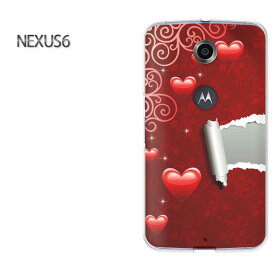 ゆうパケ送料無料【Y!mobile NEXUS 6ケース】[nexus6 ケース][ケース/カバー/CASE/ケ−ス][アクセサリー/スマホケース/スマートフォン用カバー][ハート(赤)/nexus6-pc-new0565]