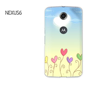 ゆうパケ送料無料【Y!mobile NEXUS 6ケース】[nexus6 ケース][ケース/カバー/CASE/ケ−ス][アクセサリー/スマホケース/スマートフォン用カバー][ハート・空(ブルー・黄)/nexus6-pc-new1293]