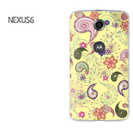 ゆうパケ送料無料【Y!mobile NEXUS 6ケース】[nexus6 ケース][ケース/カバー/CASE/ケ−ス][アクセサリー/スマホケース/スマートフォン用カバー][花・ペーズリー(黄)/nexus6-pc-new1618]