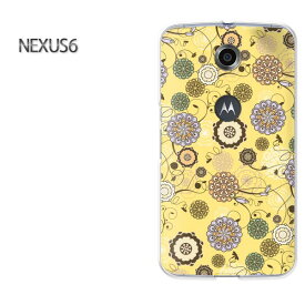 ゆうパケ送料無料【Y!mobile NEXUS 6ケース】[nexus6 ケース][ケース/カバー/CASE/ケ−ス][アクセサリー/スマホケース/スマートフォン用カバー][花・レトロ(黄)/nexus6-pc-new1664]