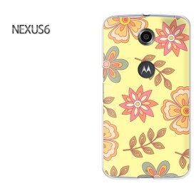 ゆうパケ送料無料【Y!mobile NEXUS 6ケース】[nexus6 ケース][ケース/カバー/CASE/ケ−ス][アクセサリー/スマホケース/スマートフォン用カバー][花・レトロ(黄)/nexus6-pc-new1713]
