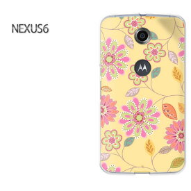ゆうパケ送料無料【Y!mobile NEXUS 6ケース】[nexus6 ケース][ケース/カバー/CASE/ケ−ス][アクセサリー/スマホケース/スマートフォン用カバー][花・レトロ(黄)/nexus6-pc-new1721]