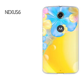 ゆうパケ送料無料【Y!mobile NEXUS 6ケース】[nexus6 ケース][ケース/カバー/CASE/ケ−ス][アクセサリー/スマホケース/スマートフォン用カバー][花(ブルー・黄)/nexus6-pc-new1747]