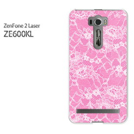 ゆうパケ送料無料！【ASUS ZenFone2 Laser ZE600KLケース】ze600kl ケース カバー CASE ゼンフォン zenfoneアクセサリー スマホケース スマートフォン用カバー【レース1（ピンク）/ze600kl-M778】