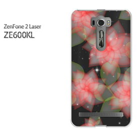 ゆうパケ送料無料！【ASUS ZenFone2 Laser ZE600KLケース】ze600kl ケース カバー CASE ゼンフォン zenfoneアクセサリー スマホケース スマートフォン用カバー[花(黒)/ze600kl-pc-new0693]