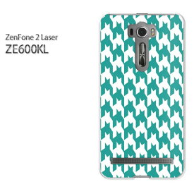 ゆうパケ送料無料！【ASUS ZenFone2 Laser ZE600KLケース】ze600kl ケース カバー CASE ゼンフォン zenfoneアクセサリー スマホケース スマートフォン用カバー[チェック・千鳥格子(グリーン)/ze600kl-pc-new0859]