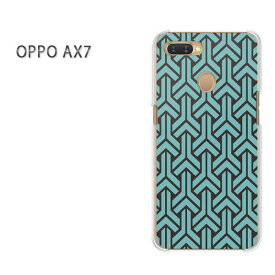 ゆうパケット送料無料 OPPO AX7楽天モバイル ax7 ケース カバークリア 透明 ハードケース ハードカバーアクセサリー スマホケース スマートフォン用カバー[和柄(ブルー)/ax7-pc-new1220]