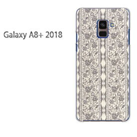 ゆうパケ送料無料 Galaxy A8+ 2018 ケースギャラクシー a8 plus プラス GALAXYクリア 透明 ハードケース ハードカバーアクセサリー スマホケース スマートフォン用カバー[ボーダー(グレー)/galaxya8plus-pc-new0307]