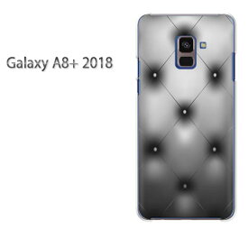 ゆうパケ送料無料 Galaxy A8+ 2018 ケースギャラクシー a8 plus プラス GALAXYクリア 透明 ハードケース ハードカバーアクセサリー スマホケース スマートフォン用カバー[シンプル・レザー調印刷(黒)/galaxya8plus-pc-new1795]