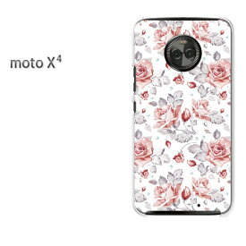 ゆうパケ送料無料 MOTOROLA moto X4MOTO moto x4クリア 透明 ハードケース ハードカバーアクセサリー スマホケース スマートフォン用カバー [花・バラ(ピンク)/motox4-pc-ne012]