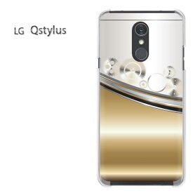 ゆうパケ送料無料 LG Q Stylus qstylus楽天モバイル Yモバイル simフリー ケース カバークリア 透明 ハードケース ハードカバーアクセサリー スマホケース スマートフォン用カバー [メタル・シンプル（ゴールド）/qstylus-pc-ne351]