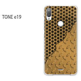 ゆうパケ送料無料 TONE e19 トーンモバイルtone e19 TONE E19アクセサリー スマホケース カバー ハード ポリカーボネート[シンプル・メタル(ゴールド)/tonee19-pc-new1844]