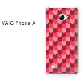 ゆうパケ送料無料 VAIO Phone Aバイオ フォン Vaio phone a simフリー ケース カバークリア 透明 ハードケース ハードカバーアクセサリー スマホケース スマートフォン用カバー[チェック(赤)/vaiophonea-pc-new0861]
