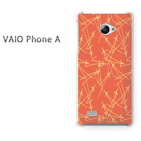 ゆうパケ送料無料 VAIO Phone Aバイオ フォン Vaio phone a simフリー ケース カバークリア 透明 ハードケース ハードカバーアクセサリー スマホケース スマートフォン用カバー[和柄(オレンジ)/vaiophonea-pc-new1279]