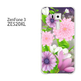 ゆうパケ送料無料 Zenfone3 ZE520KLze520kl ゼンフォン zenfone 3 ASUSクリア 透明 ハードケース ハードカバーアクセサリー スマホケース スマートフォン用カバー [花（ピンク）/ze520kl-pc-ne256]