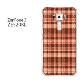 ゆうパケ送料無料 Zenfone3 ZE520KLze520kl ゼンフォン zenfone 3 ASUSクリア 透明 ハードケース ハードカバーアクセサリー スマホケース スマートフォン用カバー[チェック(オレンジ)/ze520kl-pc-new0883]