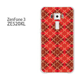 ゆうパケ送料無料 Zenfone3 ZE520KLze520kl ゼンフォン zenfone 3 ASUSクリア 透明 ハードケース ハードカバーアクセサリー スマホケース スマートフォン用カバー[チェック・アーガイル(赤)/ze520kl-pc-new0903]