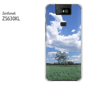 ゆうパケ送料無料 ZenFone6 ZS630KL ゼンフォンASUS zenfon6アクセサリー スマホケース カバー ハード ポリカーボネート[空・シンプル(ブルー)/zs630kl-pc-new0184]