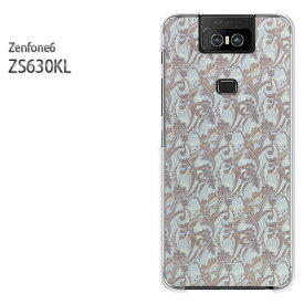 ゆうパケ送料無料 ZenFone6 ZS630KL ゼンフォンASUS zenfon6アクセサリー スマホケース カバー ハード ポリカーボネート[花(ブルー)/zs630kl-pc-new0265]