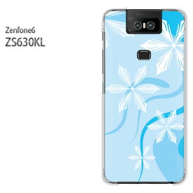 ゆうパケ送料無料 ZenFone6 ZS630KL ゼンフォンASUS zenfon6アクセサリー スマホケース カバー ハード ポリカーボネート[冬・シンプル・雪・結晶(ブルー)/zs630kl-pc-new0800]