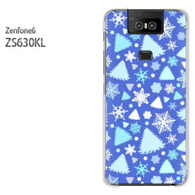 ゆうパケ送料無料 ZenFone6 ZS630KL ゼンフォンASUS zenfon6アクセサリー スマホケース カバー ハード ポリカーボネート[冬・シンプル・雪・結晶(ブルー)/zs630kl-pc-new1080]