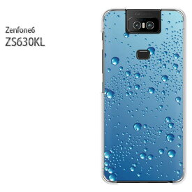 ゆうパケ送料無料 ZenFone6 ZS630KL ゼンフォンASUS zenfon6アクセサリー スマホケース カバー ハード ポリカーボネート[シンプル・水滴(ブルー)/zs630kl-pc-new1397]