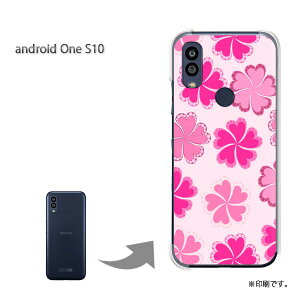 ゆうパケ送料無料 androidoneS10 ケースアンドロイドワンS10 androidOne S10 ケース カバー PCケース おしゃれ 人気 カワイイアクセサリー スマホケース カバー ハード ポリカーボネート[花(ピンク)/and