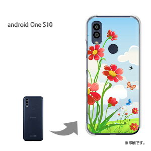 ゆうパケ送料無料 androidoneS10 ケースアンドロイドワンS10 androidOne S10 ケース カバー PCケース おしゃれ 人気 カワイイアクセサリー スマホケース カバー ハード ポリカーボネート[花(赤)/androidon