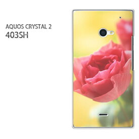 ゆうパケ送料無料【SoftBank AQUOS CRYSTAL 2 403SHケース】[403sh ケース][ケース/カバー/CASE/ケ−ス][アクセサリー/スマホケース/スマートフォン用カバー][花・バラ(赤・黄)/403sh-pc-new0255]