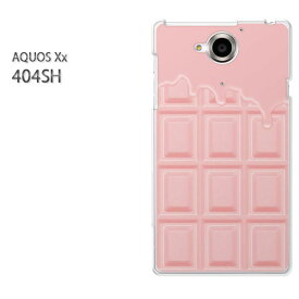 ゆうパケ送料無料【SoftBank AQUOS Xx 404SHケース】[404sh ケース/404sh カバー][アクセサリー/スマホケース/スマートフォン用カバー]【板チョコ 溶けてる苺チョコレート/404sh-M609】