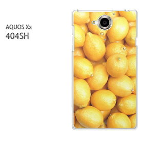 ゆうパケ送料無料【SoftBank AQUOS Xx 404SHケース】[404sh ケース/404sh カバー][アクセサリー/スマホケース/スマートフォン用カバー]【レモン/404sh-M990】