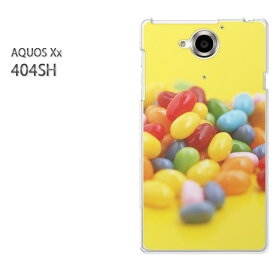 ゆうパケ送料無料【SoftBank AQUOS Xx 404SHケース】[404sh ケース/404sh カバー][アクセサリー/スマホケース/スマートフォン用カバー] [スイーツ・キャンディー(黄)/404sh-pc-ne046]