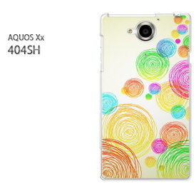 ゆうパケ送料無料【SoftBank AQUOS Xx 404SHケース】[404sh ケース/404sh カバー][アクセサリー/スマホケース/スマートフォン用カバー][シンプル・ドット(黄)/404sh-pc-new1434]