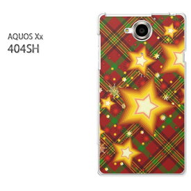 ゆうパケ送料無料【SoftBank AQUOS Xx 404SHケース】[404sh ケース/404sh カバー][アクセサリー/スマホケース/スマートフォン用カバー][星・チェック(赤・黄)/404sh-pc-new1453]