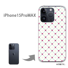 ゆうパケ送料無料 iPhone15ProMAX ケースi15promax iphone15promax アイフォン15プロマックス PCケース おしゃれ 人気 カワイイアクセサリー スマホケース カバー ハード ポリカーボネート【ハートドット・ピンク（B）/i15promax-M822】