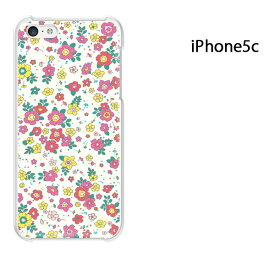 ゆうパケ送料無料【iPhone 5C用ケース】【iPhone5C ハードケース】[ケース/カバー/CASE/ケ−ス][iPhone ケース/スマートフォン用カバー]【小花/i5c-M721】