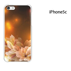 ゆうパケ送料無料 iPhone 5C用ケース iPhone5C ハードケースカバー CASE iPhone ケース スマートフォン用カバー [花（ブラウン）/i5c-pc-ne257]