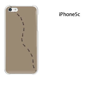 ゆうパケ送料無料 iPhone 5C用ケース iPhone5C ハードケースカバー CASE iPhone ケース スマートフォン用カバー [蟻・シンプル（ベージュ）/i5c-pc-ne352]