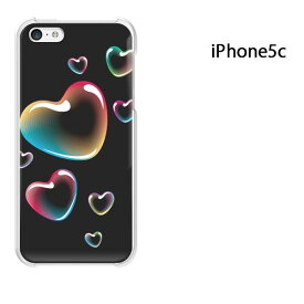 ゆうパケ送料無料 iPhone 5C用ケース iPhone5C ハードケースカバー CASE iPhone ケース スマートフォン用カバー[ハート(黒)/i5c-pc-new0560]
