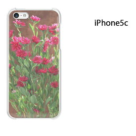 ゆうパケ送料無料 iPhone 5C用ケース iPhone5C ハードケースカバー CASE iPhone ケース スマートフォン用カバー[花(赤)/i5c-pc-new0810]
