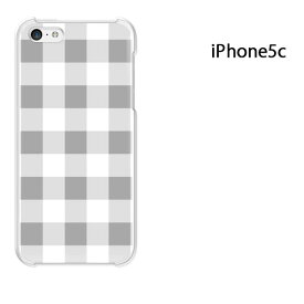 ゆうパケ送料無料 iPhone 5C用ケース iPhone5C ハードケースカバー CASE iPhone ケース スマートフォン用カバー[チェック(グレー)/i5c-pc-new0887]