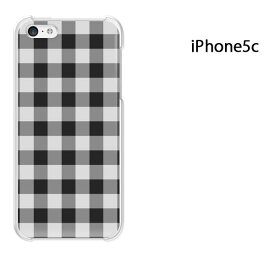 ゆうパケ送料無料 iPhone 5C用ケース iPhone5C ハードケースカバー CASE iPhone ケース スマートフォン用カバー[チェック(黒)/i5c-pc-new0889]