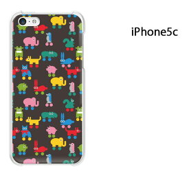 ゆうパケ送料無料 iPhone 5C用ケース iPhone5C ハードケースカバー CASE iPhone ケース スマートフォン用カバー[動物(黒)/i5c-pc-new0994]