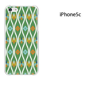 ゆうパケ送料無料 iPhone 5C用ケース iPhone5C ハードケースカバー CASE iPhone ケース スマートフォン用カバー[和柄(グリーン)/i5c-pc-new1230]
