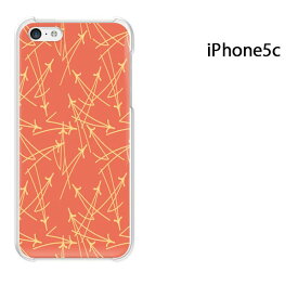 ゆうパケ送料無料 iPhone 5C用ケース iPhone5C ハードケースカバー CASE iPhone ケース スマートフォン用カバー[和柄(オレンジ)/i5c-pc-new1279]