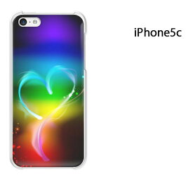 ゆうパケ送料無料 iPhone 5C用ケース iPhone5C ハードケースカバー CASE iPhone ケース スマートフォン用カバー[ハート・キラキラ(黒)/i5c-pc-new1407]