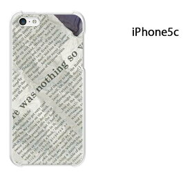 ゆうパケ送料無料 iPhone 5C用ケース iPhone5C ハードケースカバー CASE iPhone ケース スマートフォン用カバー[シンプル・ニュースペーパー(グレー)/i5c-pc-new1873]