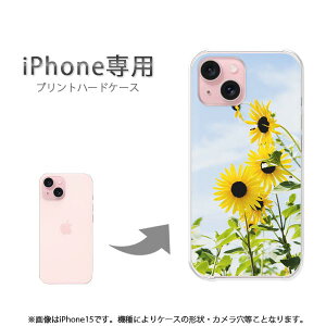 ゆうパケ送料無料 iPhone専用 ケースiPhone17 iPhone15 iPhone16E air ケース カバー PCケース おしゃれ 人気 カワイイアクセサリー スマホケース カバー ハード ポリカーボネート[花・ひまわり(黄)/i15-pc